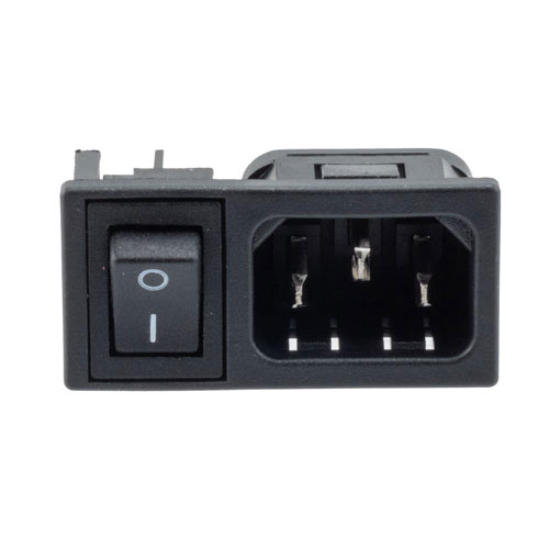 Horizontal Power Entry Module, Panel-Mount, C14 Inlet, I/O Marked ...