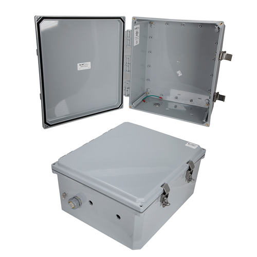 14x12x06 Polycarbonate Weatherproof Outdoor IP66 NEMA 4X Enclosure