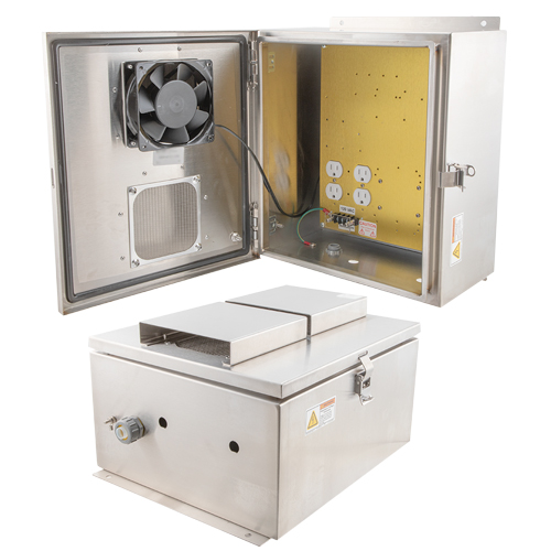 14x12x07 Stainless Steel Weatherproof Outdoor IP24 NEMA 3R Enclosure