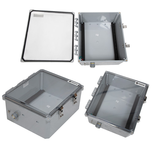 14x12x06 Polycarbonate Weatherproof Outdoor IP66 NEMA 4X Enclosure DIN 14x12x06 Polycarbonate Weatherproof Outdoor IP66 NEMA 4X Enclosure DIN