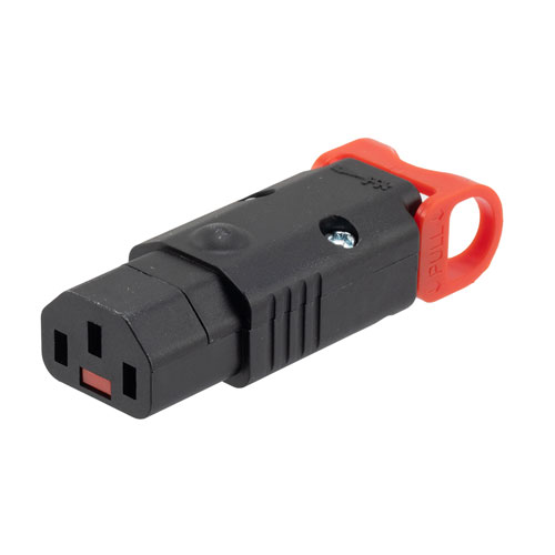 Locking IEC C13 FieldTerm Connector, Straight