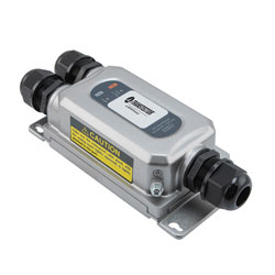 PoE Injector, Metal Industrial Outdoor IP67, Gigabit, 802.3at+ 802.3af, 1-Port, 30W, 54V, End-span