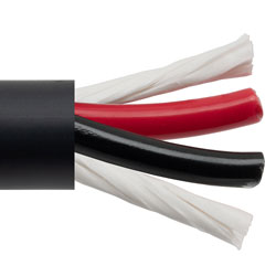 Power Bulk Tray Cable, TC-ER, Exposed Run, 2 Conductor, 12 AWG, 600 V, THHN, UL86 UL1277 UL1581, VW-1, PVC, Black, 1000 feet