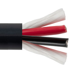 Power Bulk Tray Cable, TC-ER, Exposed Run, 2 Conductor, 14 AWG, 600 V, THHN, UL86 UL1277 UL1581, VW-1, PVC, Black, 1000 feet