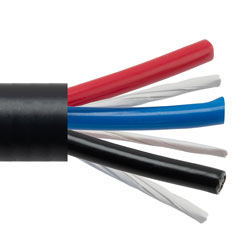 Power Bulk Tray Cable, TC-ER, Exposed Run, 3 Conductor, 14 AWG, 600 V, THHN, UL86 UL1277 UL1581, VW-1, PVC, Black, 1000 feet
